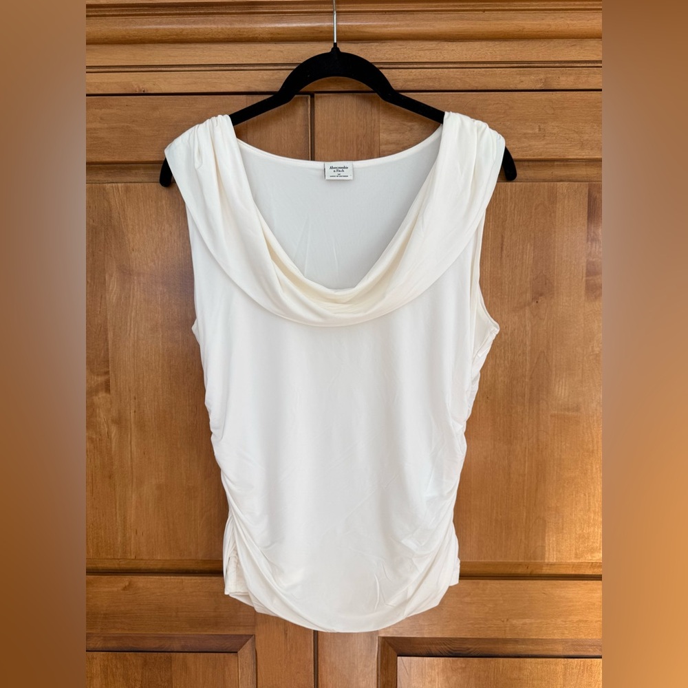 Abercrombie & Fitch Draped Cowl Neck Top